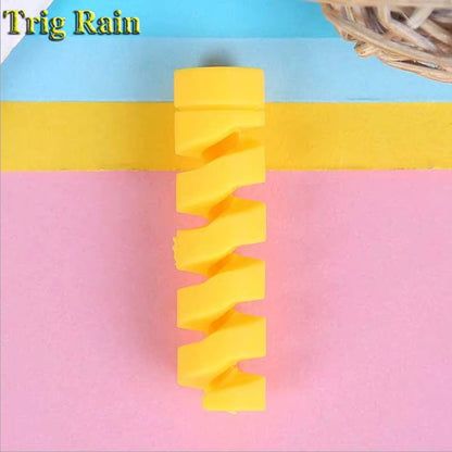 Spiral Cable Protector Data Line Silicone Bobbin Winder Protective for Iphone Samsung Android USB Charging Earphone Case Cover