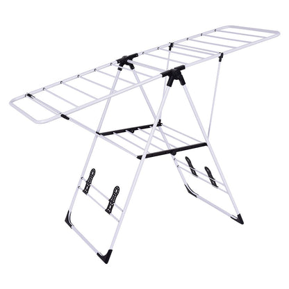 Séchoir Pliable Rangement Pour Vêtements De Lessive Cintre Robuste Étendoir À Linge Séchoir À Vêtements En Acier Pour Intérieur/Extérieur