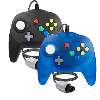 [New Version] 2 Pack for N64 Controller, Mini Game Pad Joystick for N 64 Console- Plug & Play (Design from Japan)
