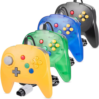 [New Version] 2 Pack for N64 Controller, Mini Game Pad Joystick for N 64 Console- Plug & Play (Design from Japan)
