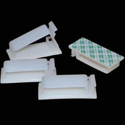 10Pcs Cable Clamp Cable Holder Cord Management Desk Wire Tie Fixer Adhesive Car Cable Organizer Clips Cable Winder Drop