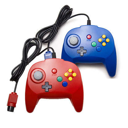 [New Version] 2 Pack for N64 Controller, Mini Game Pad Joystick for N 64 Console- Plug & Play (Design from Japan)