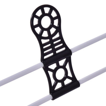 Séchoir Pliable Rangement Pour Vêtements De Lessive Cintre Robuste Étendoir À Linge Séchoir À Vêtements En Acier Pour Intérieur/Extérieur