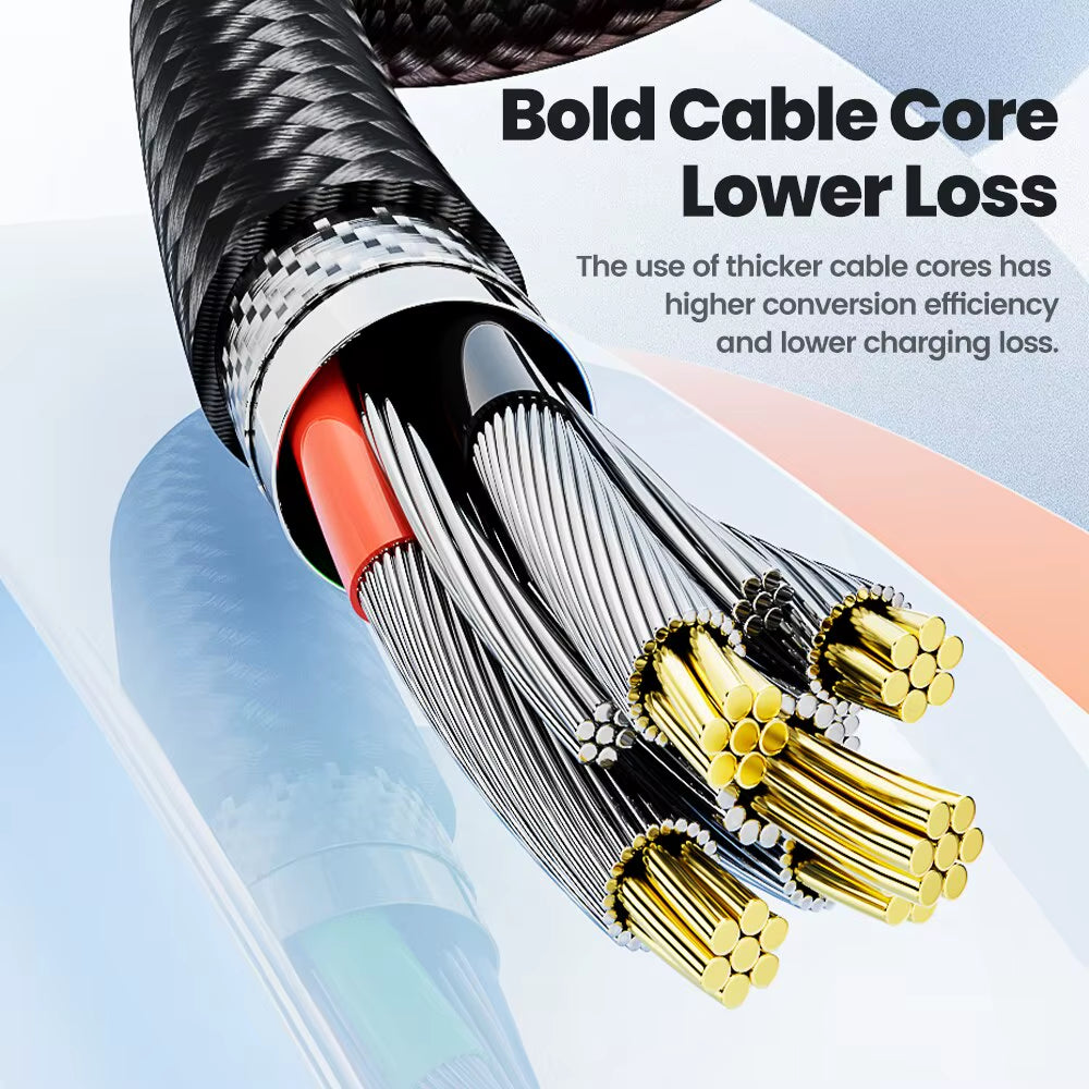 540 Rotate Magnetic USB Type C Cable for Iphone 12 X Xiaomi Fast Charger Micro USB Type-C Magnet Charging Cable Data Wire