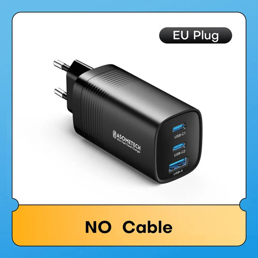 Gan USB Type C Charger 65W 45W PPS PD QC4.0 Quick Charger for Macbook Laptop IPAD Tablet Iphone 14 Samsung S23 Ultra