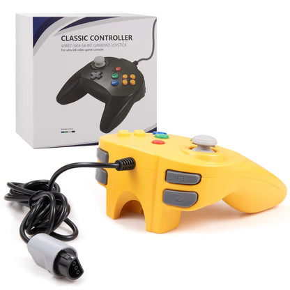 [New Version] 2 Pack for N64 Controller, Mini Game Pad Joystick for N 64 Console- Plug & Play (Design from Japan)